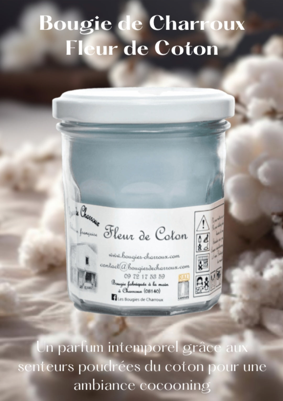 Bougie parfumée FLEUR DE COTON